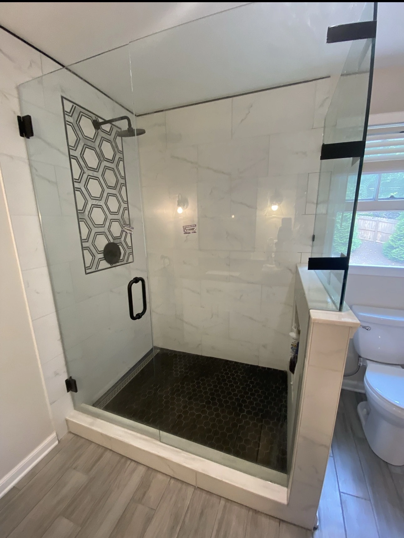 Custom glass shower renovation